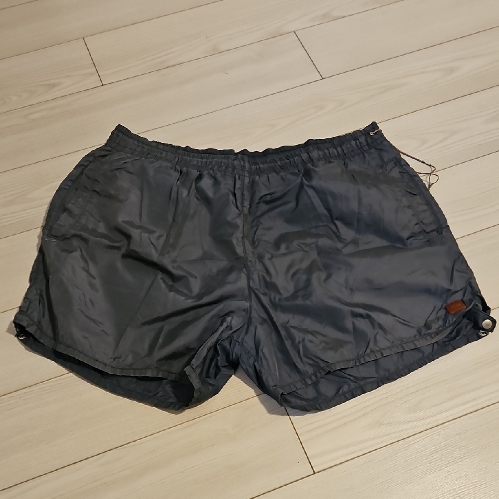 Hugo Boss Mens Swim Shorts Grey Size XL adjustable waist logo beach